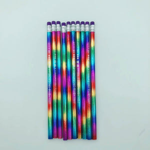 2018 New Rainbow Pencil Wood Environmental protection Pencil Bright color Appearance Pencil school office writing Pencil