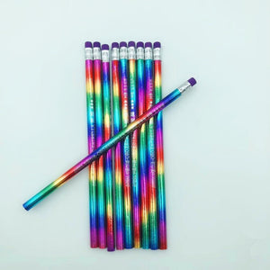 2018 New Rainbow Pencil Wood Environmental protection Pencil Bright color Appearance Pencil school office writing Pencil