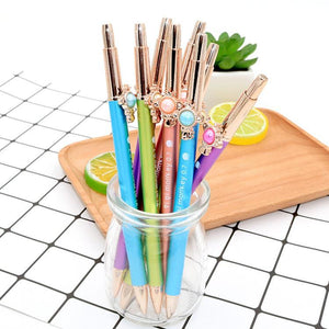 1Pcs Cute Kawaii Gem Press Automatic Mechanical Pencil Writing Drawing School Office Supply Student Stationery 0.7mm