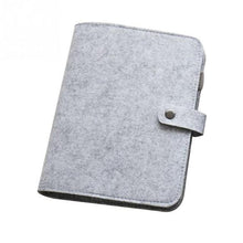 Load image into Gallery viewer, A5 A6 Good Quality Simple Snap Felt Notebook Diary Creative Binder Office Supplies Ring Binder
