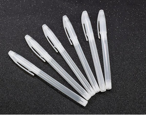 2018 New 10pcs/lot clear Gel Pen Shell Ballpoint Pen Shell Transparent Pen Cover Simple Style for students kids school supplies